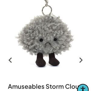 Storm cloud jellycat keychain